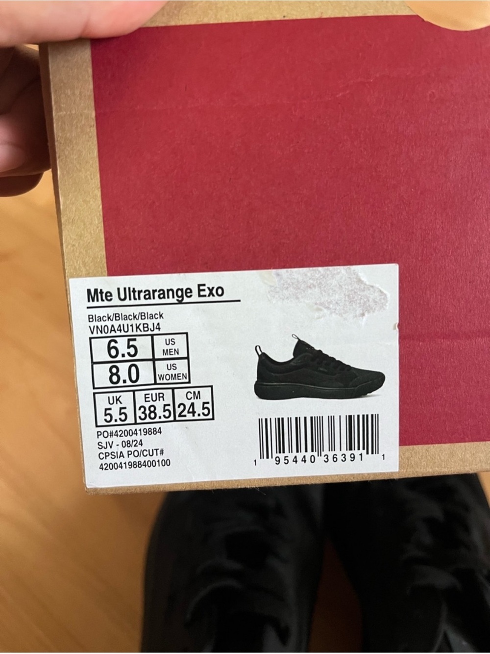 Vans Mte Ultrarange Exo Black Shoes Women 8.0 US - Picture 9 of 9